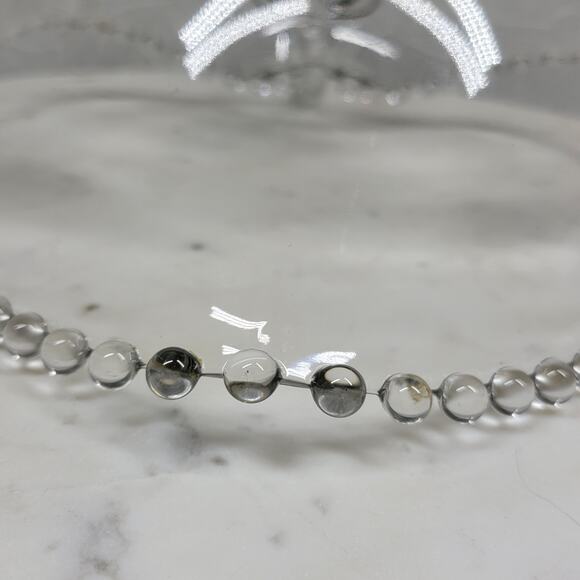 Vintage Imperial Candlewick Hobnail Heart Bowl 9" Clear Glass Handle Bread Candy - Picture 5 of 16